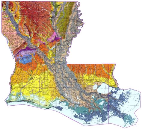 Geologic Map Of Louisiana Us Geological Survey