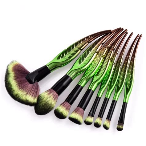 Green Leaf Makeup Brushes Set 4810 Pcs Pro Concealer Eyeshadow Brush