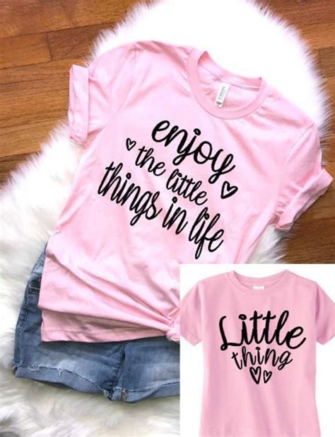 Enjoy The Little Things Mommy And Me Shirt Matching Shirts Mama And Me Shirts Little Things