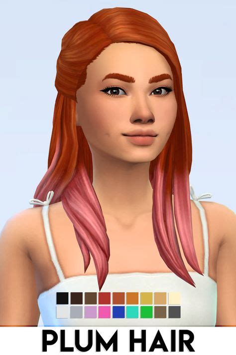 Plum Hair By Vikai Imvikai On Patreon In 2020 Sims Sims 4 Gameplay