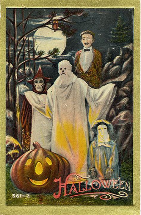 Creepy Vintage Halloween Cards Vintage Everyday