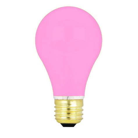 15w 240v E27 Gls Luxram Pink Light Bulb Edison Screw Fitment