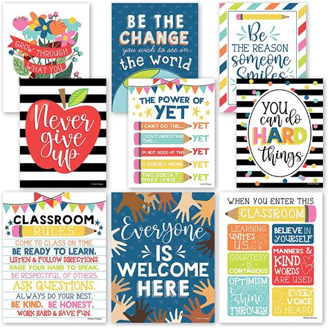 Buy 9 Colorful Classroom Decor Signs Welcome Sign For Classroom
