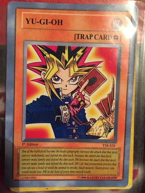 This Fake Yu Gi Oh Card I Feel Like Its Passive Aggressively Trying To Tell Me Something