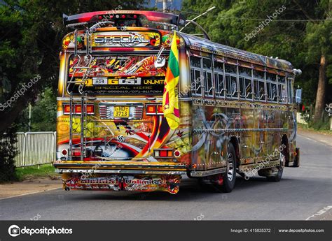 Sri Lanka Nuwara Eliya January 2020 Beautiful Tuned Buses Also Stock