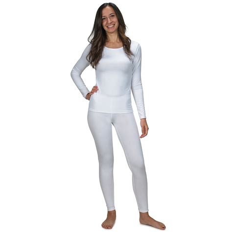 Womens Ultra Soft Thermal Underwear Long Johns Set With Fleece Lined
