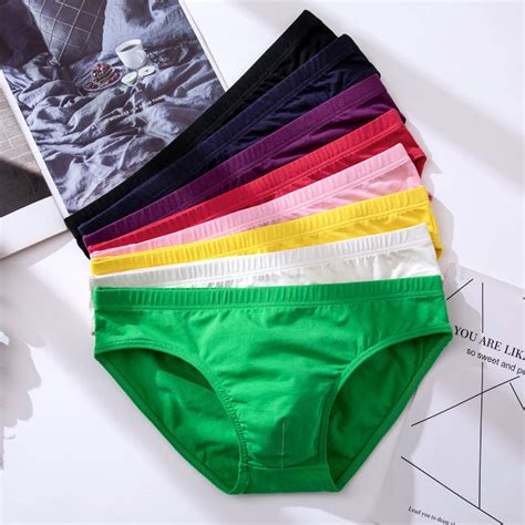 5pcs Mens Underwear Male Solid Briefs Underpants For Men Brief Cotton Adult Panties Mens Bikini