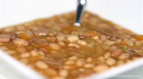 Then, add enough water to cover all of the ingredients in the pot, and. Easy Recipe: Crockpot Navy Beans and Ham #TxBacon ...
