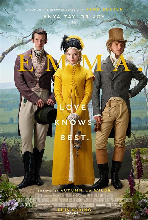 New Poster For Emma Featuring Anya Taylor Joy Callum Turner And Johnny Flynn