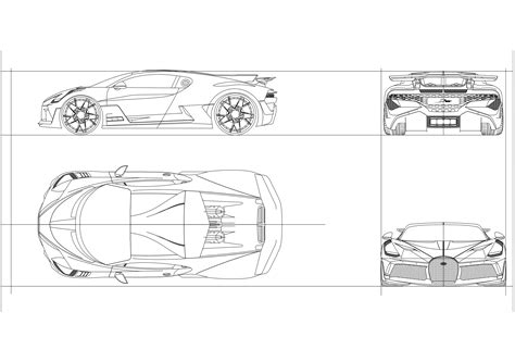 Bugatti Divo 2020 Blueprint Download Free Blueprint For 3d Modeling