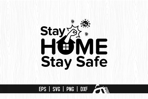 Prints Dxf Svg Stay Home Stay Safe Wall Hangings Home And Living Pe