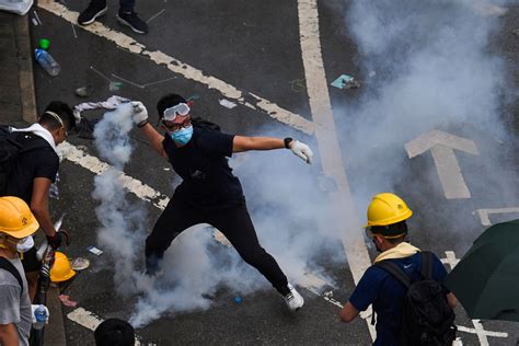 Hong Kong Protesters Are Defiant In The Face Of Police Rubber Bullets