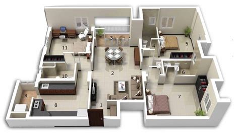 30 Modern 3d Floor Plans Help You To Make Your Dream Home Engineering