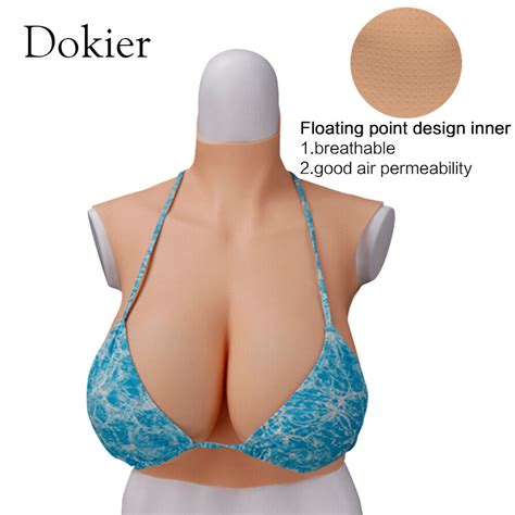 Dokier G Cup No Oil Silicone Crossdresser Breast Forms Drag Queen Fake Boobs EBay
