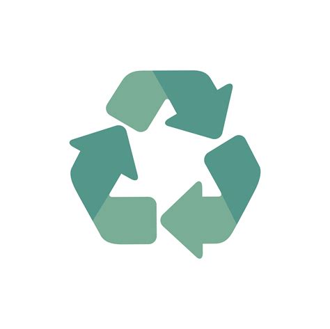 Green Triangular Recycle Icon Graphic Illustration Download Free