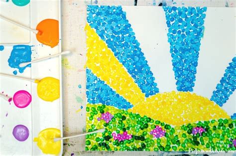 Simple Pointillism For Kids Art Project Projects With Kids