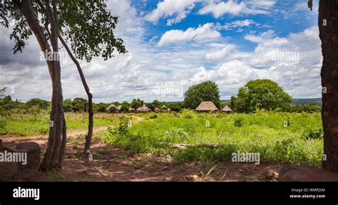 Typical Traditional African Village From Southern Africa Stock Photo