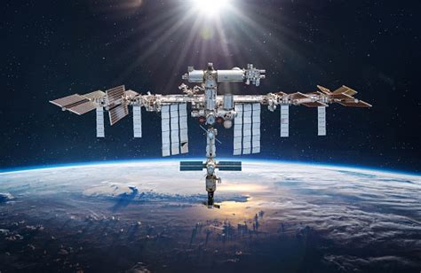 International Space Station In 2022 In Outer Space Iss Floating On