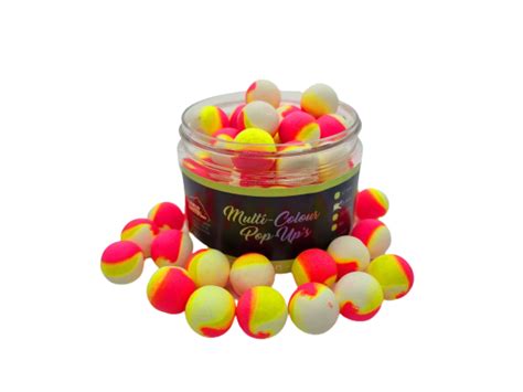3 Colour Fluo Pop Ups Weiß Gelb Pink 15mm 50g Multi Colored