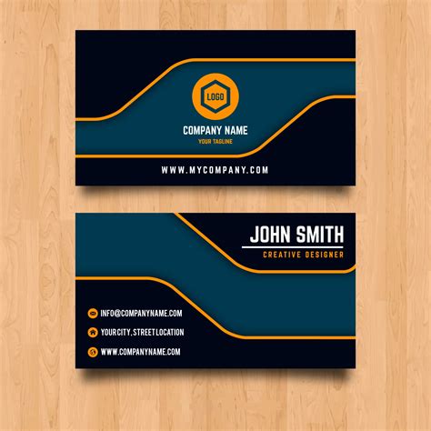 Personal Visiting Card Format