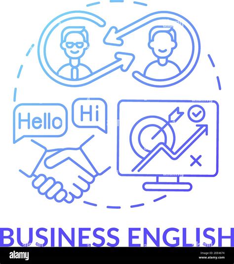 Business English Concept Icon Stock Vector Image And Art Alamy
