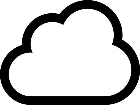 Cloud Outline Svg Png Icon Free Download 5840 Onlinewebfontscom