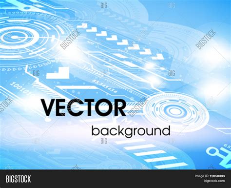 Techno Background Vector And Photo Free Trial Bigstock