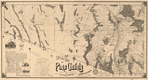 1893 Roskruge Map of Pima County