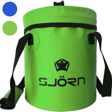 Premium Compact Collapsible Bucket And Lid By Sjorn 10l Or 15l Portable
