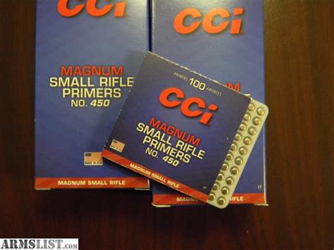 Armslist For Sale 2000 Primers Cci 450 Small Rifle Magnum