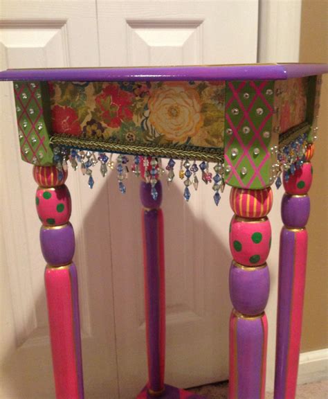 Whimsical Painted Furniture Hand Painted Furniture Table Harlequin Tablepainted Furniture Hand