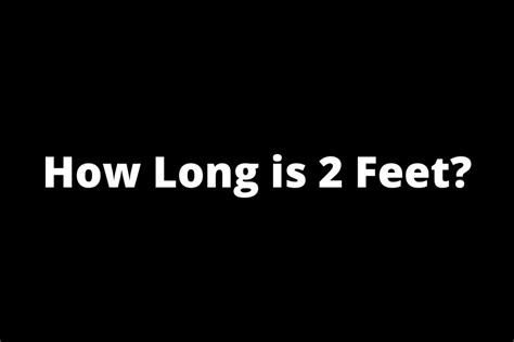 How Long Is 2 Feet Common Things That Are 2 Feet Long