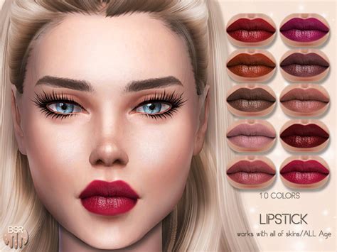Realistic Lipstick Bm06 By Busra Tr At Tsr Sims 4 Updates