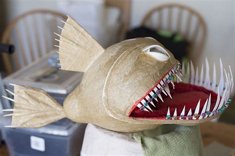 Paper Mache Angler Fish All About Fins Rich Helms