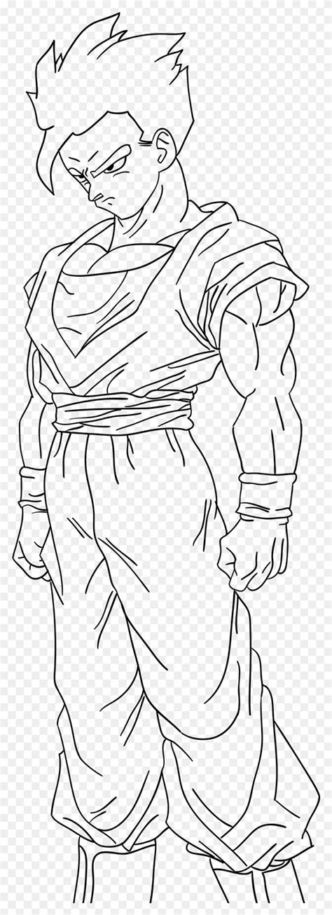 Pics Of Dbz Gohan Coloring Pages Dragon Ball Z Ultimate Gohan Drawing