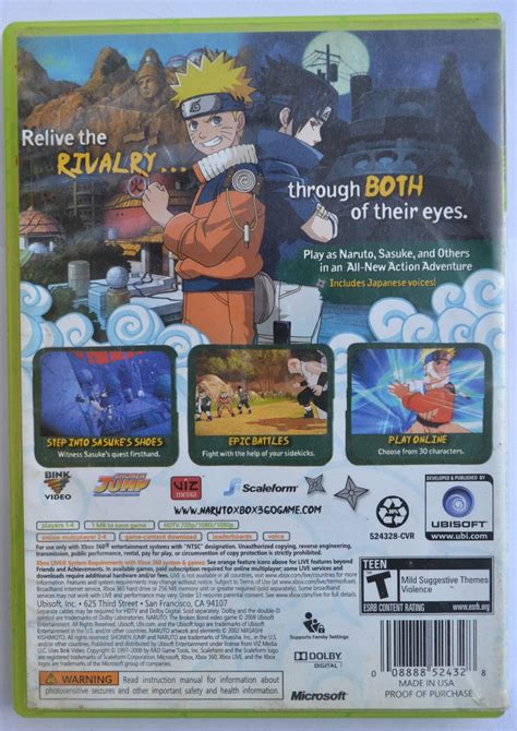Naruto The Broken Bond Xbox 360 40500 En Mercado Libre