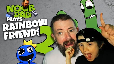 Noob Dad Gets Lucky In Rainbow Friends 2 Youtube
