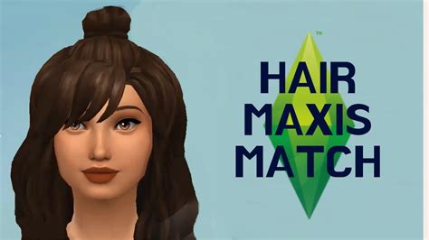 Cc Coiffures Sims 4 Maxis Match Femmes Youtube