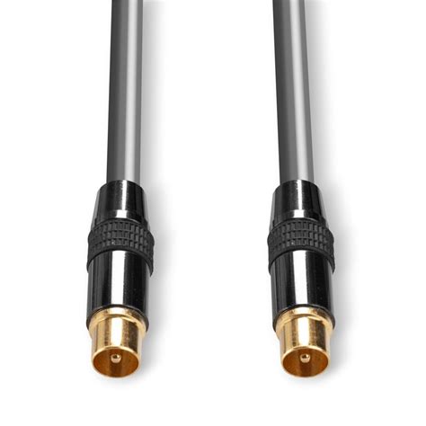 3m Premium Tv Aerial Uhf Rf Freeview Coax Cable From Lindy Uk