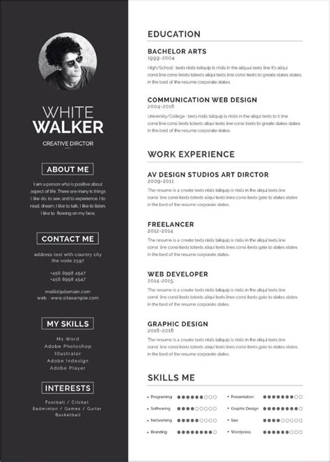 This cv template is perfect for those who want to show all the information within the single page… 50+ Free Microsoft Word Resume Templates to Download ...