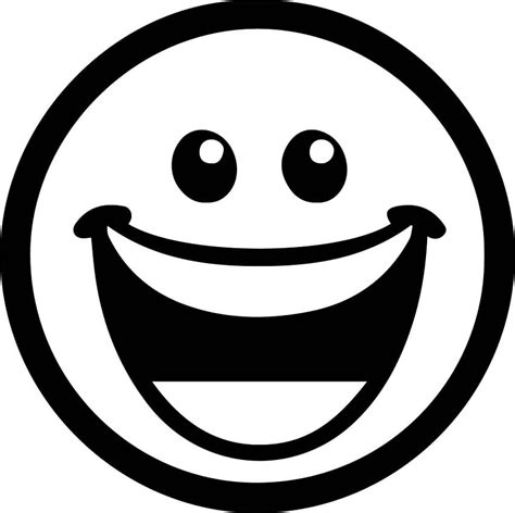 Desenho De Smiley Emoticon Emoji Para Colorir Rosto Feliz Para Colorir