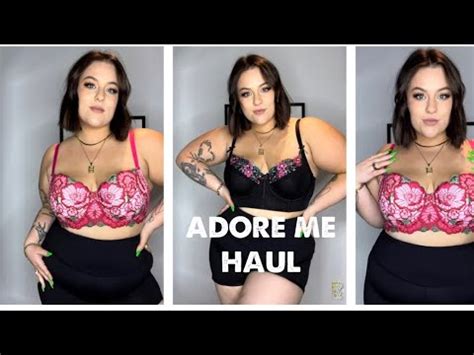 PLUS SIZE LINGERIE HAUL ADORE ME TRY ON YouTube