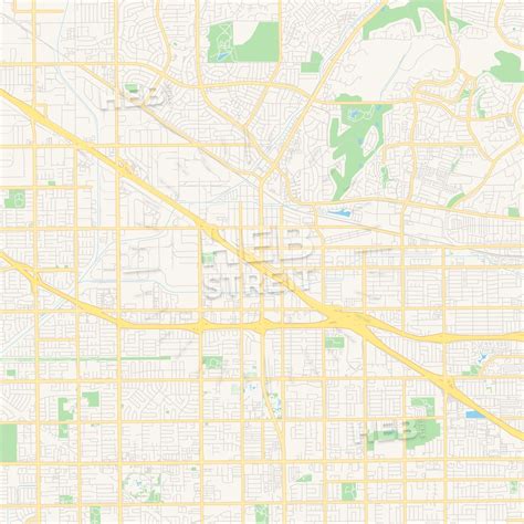 Empty Vector Map Of Buena Park California Usa Hebstreits Sketches Map Vector Map Web Colors