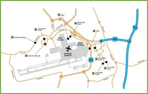 Gatwick Airport Taxiway Map