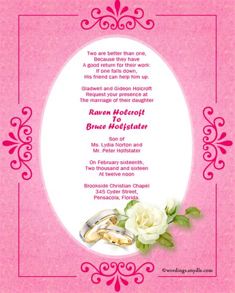 Assamese wedding invitation card in the urls. Christian Wedding Invitation Wording Samples - Wordings ...