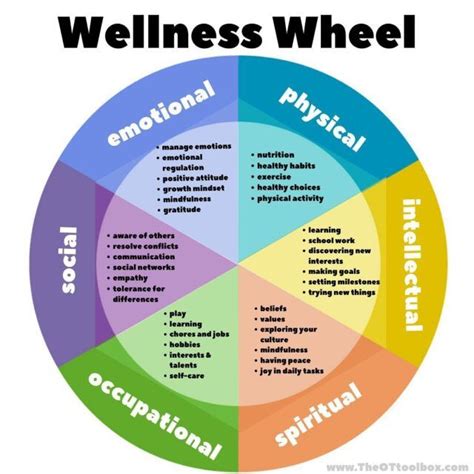 Proprioception Sensory Activities Wellness Wheel Mindfulness For