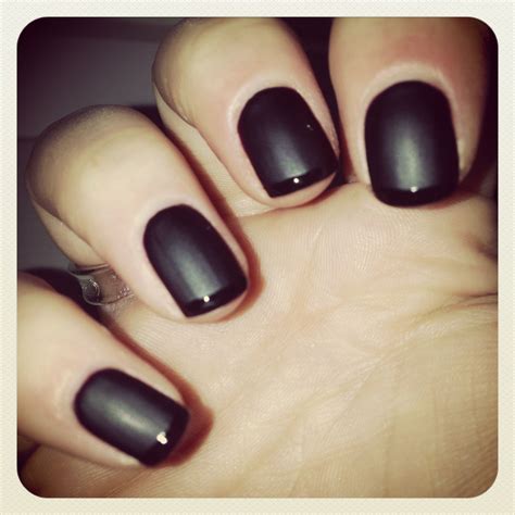 Matte Black With Shiny Tips