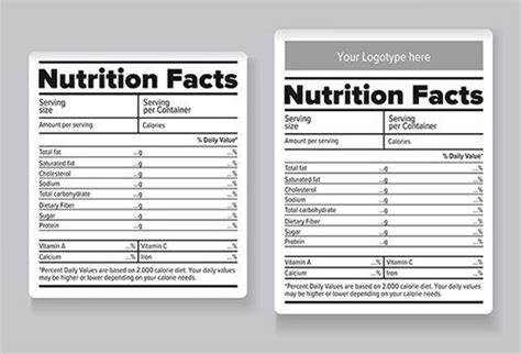 Nutrition facts label is a popular label that appears on most packaged food in many countries including us. 30 Blank Nutrition Label Template Word in 2020