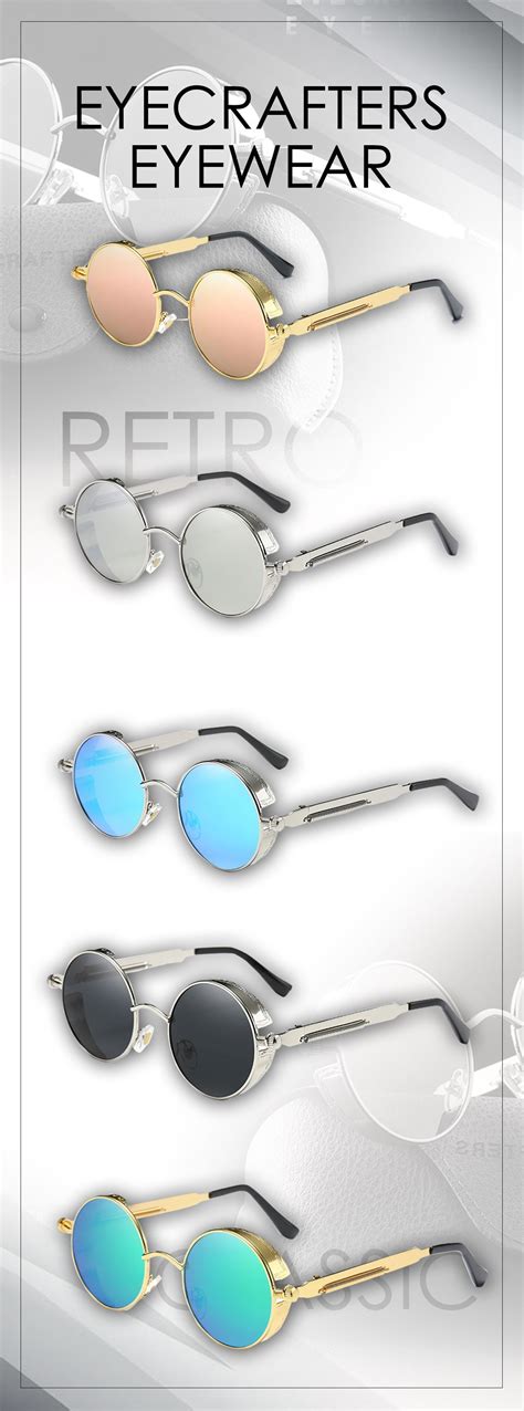 Polarized Retro Vintage Sunglasses Eyecrafters Steampunk Style Gothic Sunglasses Men S