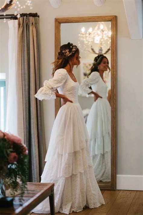 I Mean The Ruffle Tiered Skirt I Die Rustic Wedding Dresses